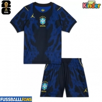 Brasilien Auswärts Trikotsatz Kinder WM 2026 Kurzarm (+ Kurze Hosen)